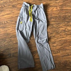 Gray WonderWink Scrub Pants